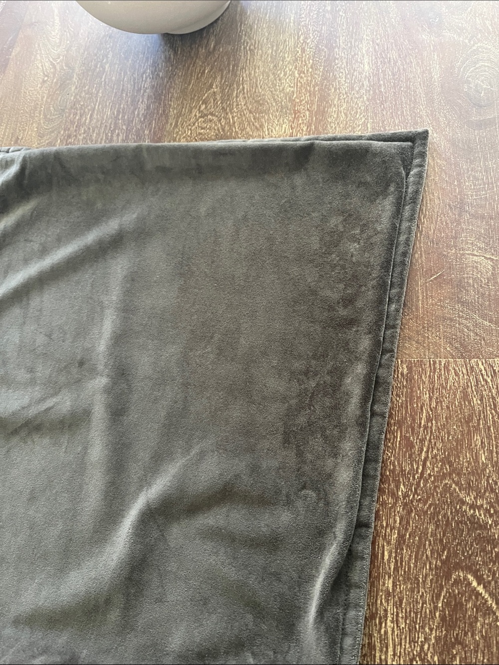 2 Crate & Barrel 20x20 grey velvet pillow covers - Picture 4 of 8